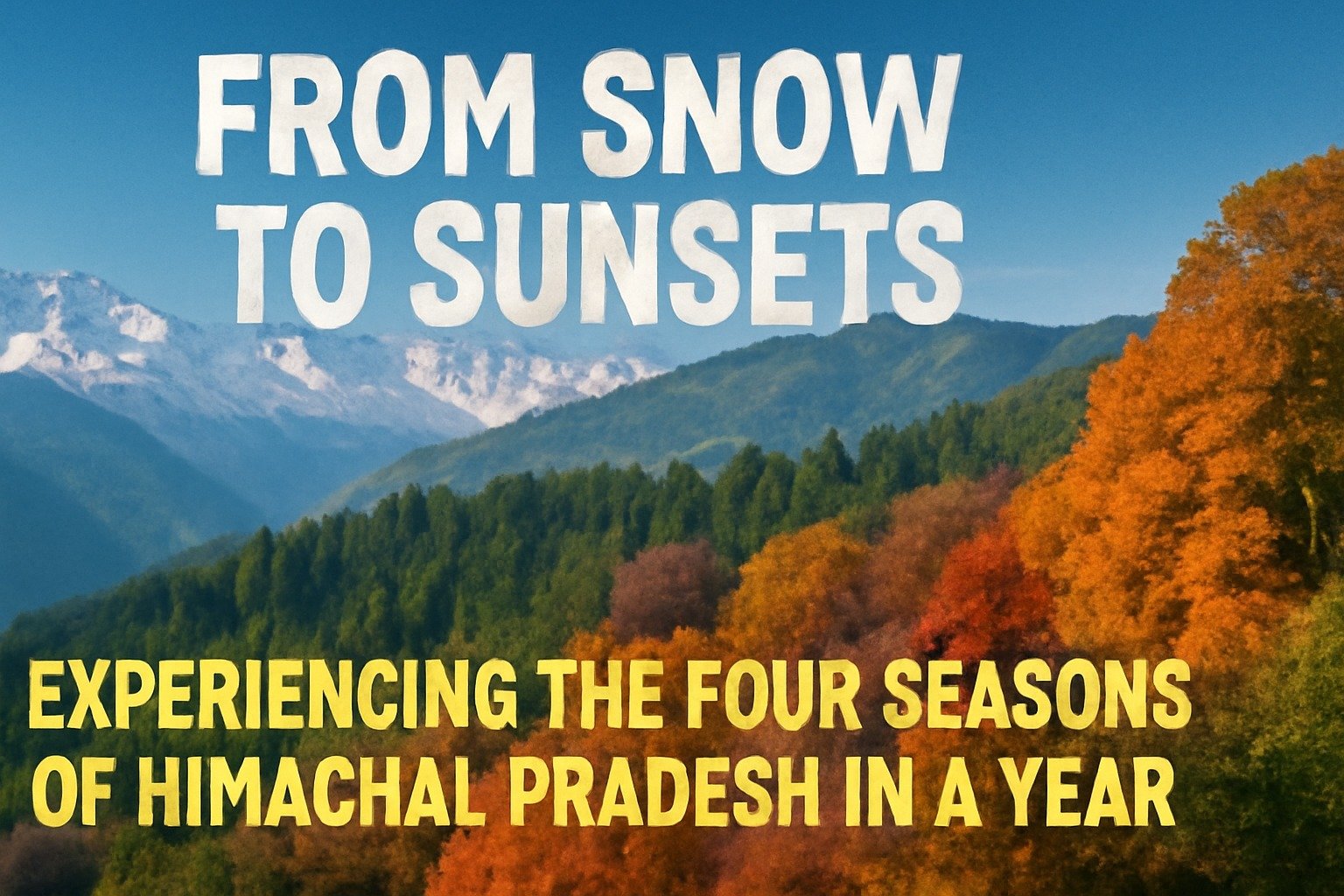 From Snow to Sunsets: Experiencing the Four Seasons of Himachal Pradesh in a Year